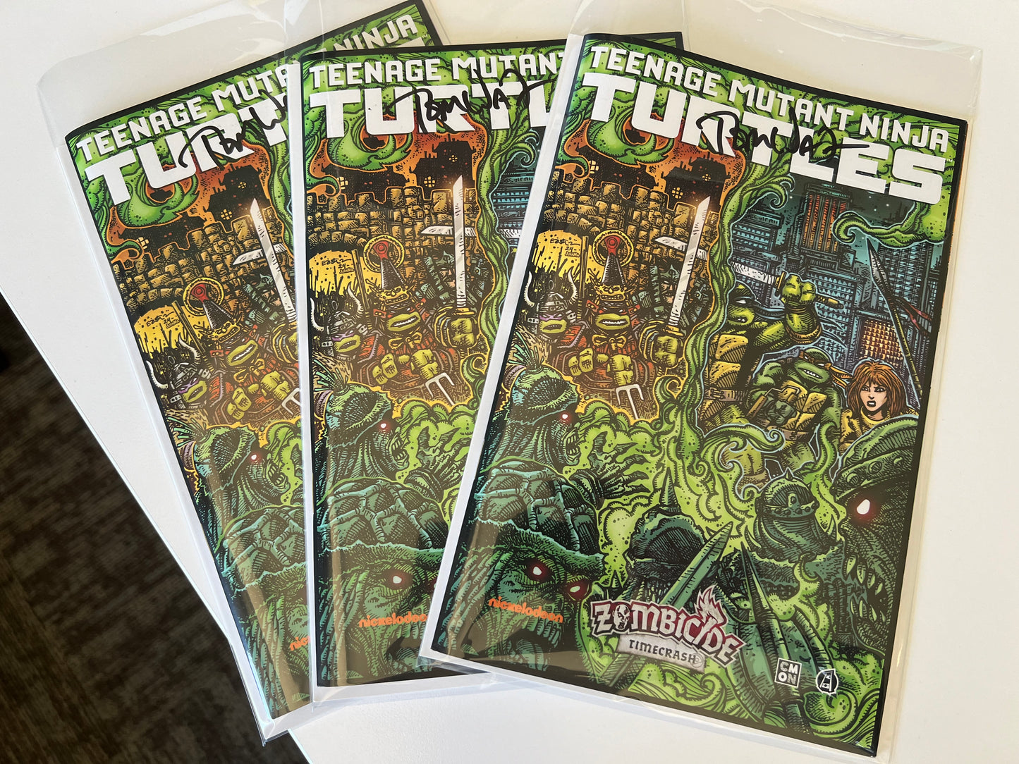 SDCC 2024-CMON TMNT Zombicide Timecrash Exclusive SIGNED