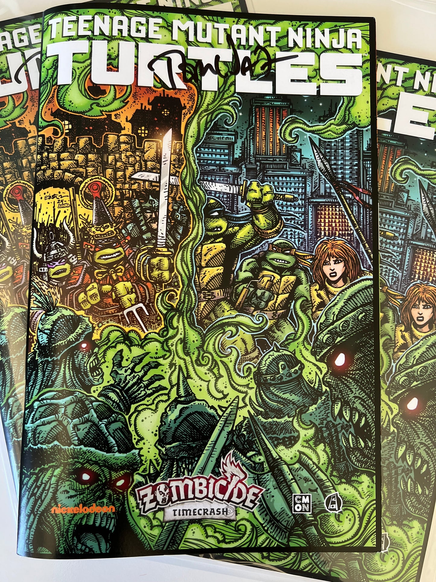 SDCC 2024-CMON TMNT Zombicide Timecrash Exclusive SIGNED