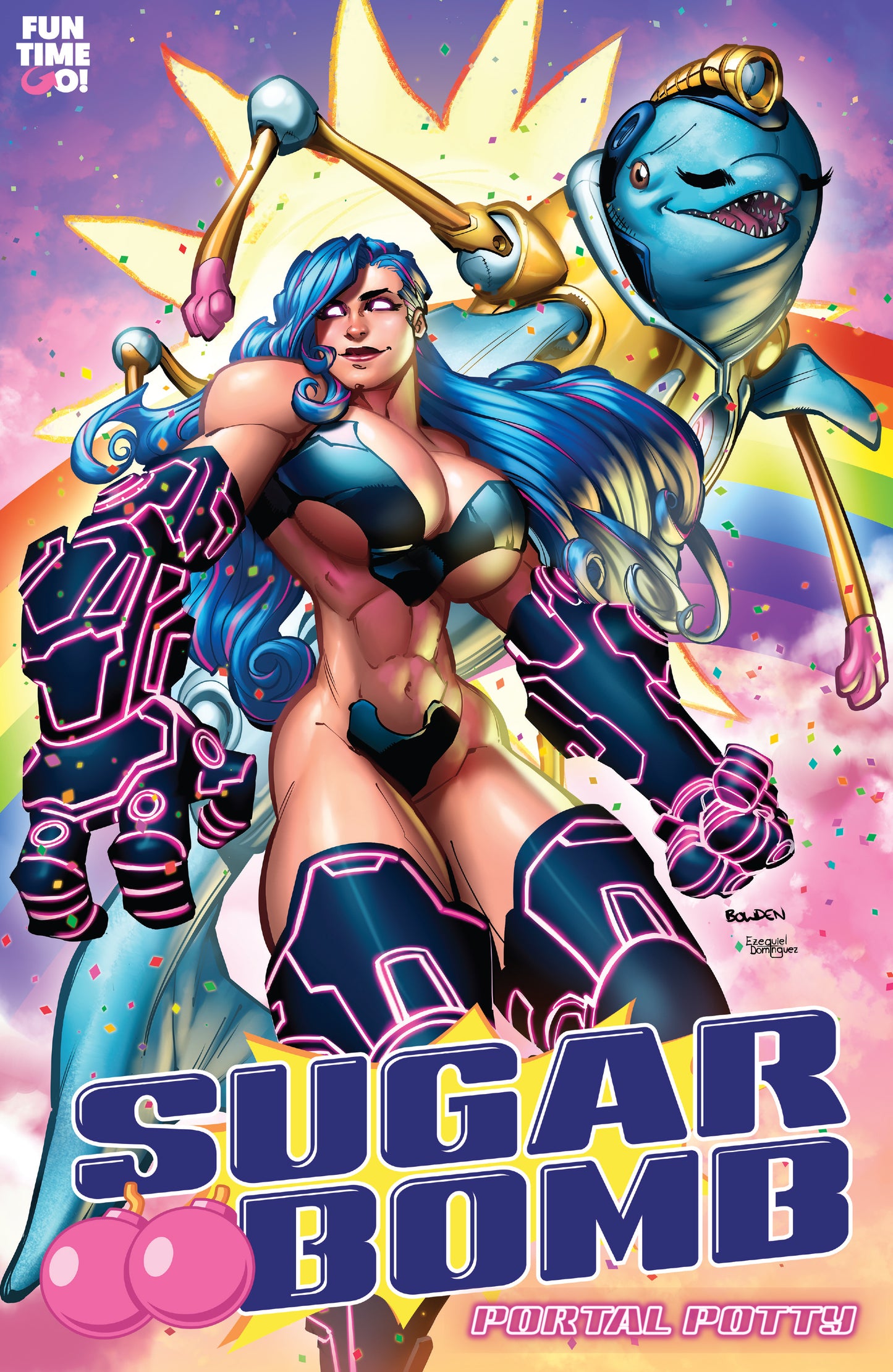 SUGAR BOMB: Portal Potty B - “Rainbows and… Mustachioed Dolphins?!” Mike Bowden